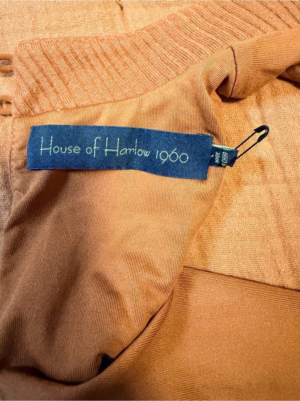 House of Harlow x REVOLVE Caro Terracotta Ribbed Jumpsuit Sofia Richie - Picture 2 of 11